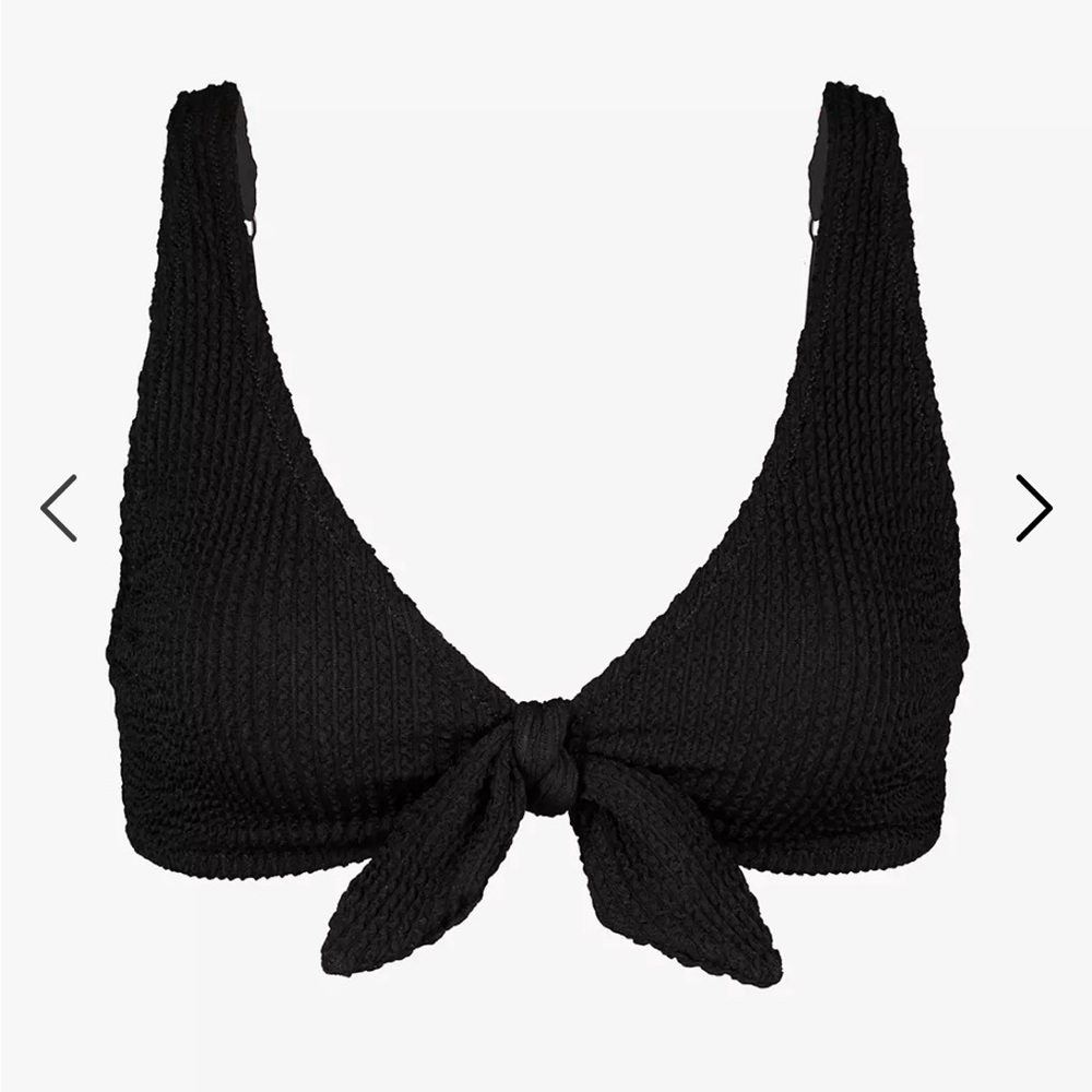 LIVELY Ruched Tie-Front Bikini Top - SZ: S - NWT